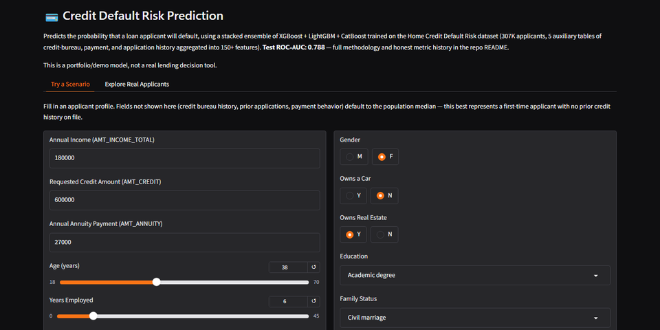 Credit Default Risk Prediction (Home Credit)